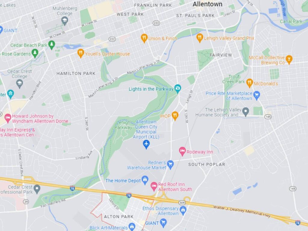 Alton Park Map Located